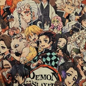 Demon Slayer Anime Graphic Fleece Throw Blanket 50x60